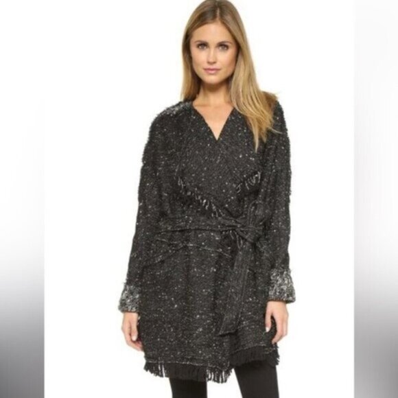 NWOT- FREE PEOPLE BLANKET WRAP CARDIGAN - Picture 2 of 8